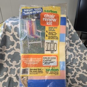 Vintage New Deadstock Sarlon Aluminum Outdoor Folding Chair Renew Kit